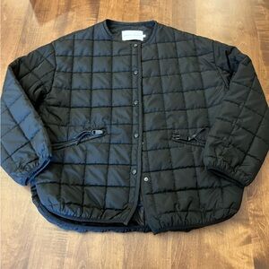 Rebecca Minkoff Black Quilted Outerwear size medium